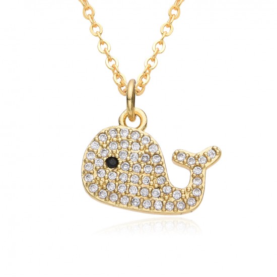 European and American fashion popular women 's accessories HIP-HOP personality whale pendant Retro necklace accessory gift necklace European and American fashion popular women 's accessories HIP-HOP personality whale pendant Retro necklace accessory gift necklace
