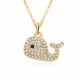European and American fashion popular women 's accessories HIP-HOP personality whale pendant Retro necklace accessory gift necklace European and American fashion popular women 's accessories HIP-HOP personality whale pendant Retro necklace accessory gift necklace