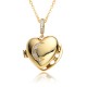 European and American cross-border heart-shaped photo box album, heart-shaped moon five-pointed star, slightly inlaid pendant, opening and closing necklace, copper gold-plated European and American cross-border heart-shaped photo box album, heart-shaped moon five-pointed star, slightly inlaid pendant, opening and closing necklace, copper gold-plated