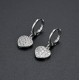 Cross-border European and American trade diamond-encrusted zircon CZ heart-shaped peach earrings, women's earrings, elegant and refined women's earrings in stock wholesale Cross-border European and American trade diamond-encrusted zircon CZ heart-shaped peach earrings, women's earrings, elegant and refined women's earrings in stock wholesale