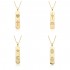 Wholesale of cross-border trendy new accessories, personalized gold bar designs, heart-shaped crosses, rainbow lightning pendants and necklaces