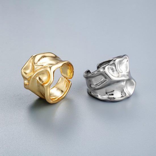 Wholesale of irregular ring opening designs for both men and women in cross-border fashion in Europe and America, with exaggerated ins style rings Wholesale of irregular ring opening designs for both men and women in cross-border fashion in Europe and America, with exaggerated ins style rings