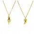 A niche design of cross-border accessories from Europe and America, a turquoise crescent necklace for women, a pure silver simple and fashionable zircon collarbone chain