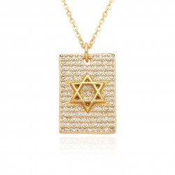 European and American cross-border octagonal star necklace, versatile for women, with a high-end feel, high color retention, niche design, light luxury necklaces and collarbone chains