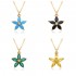 A new cross-border multi-color crystal zirconium plum blossom pendant with copper plating of 18K real gold, a high-end European and American style light luxury necklace