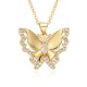 Butterfly necklaces for women with electroplated micro-set zircon pendants are selling well across borders in Europe and America. These are niche, light luxury and high-end necklaces in stock Butterfly necklaces for women with electroplated micro-set zircon pendants are selling well across borders in Europe and America. These are niche, light luxury and high-end necklaces in stock